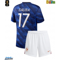 Frankrike William Saliba #17 Hjemmedraktsett Barn VM 2026 Kortermet (+ Korte bukser)